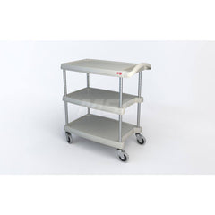 Metro - Carts; Type: Utility ; Load Capacity (Lb.): 400.000 ; Number of Shelves: 3 ; Width (Inch): 18-5/16 ; Length (Inch): 31-1/2 ; Height (Inch): 35-1/2 - Exact Industrial Supply