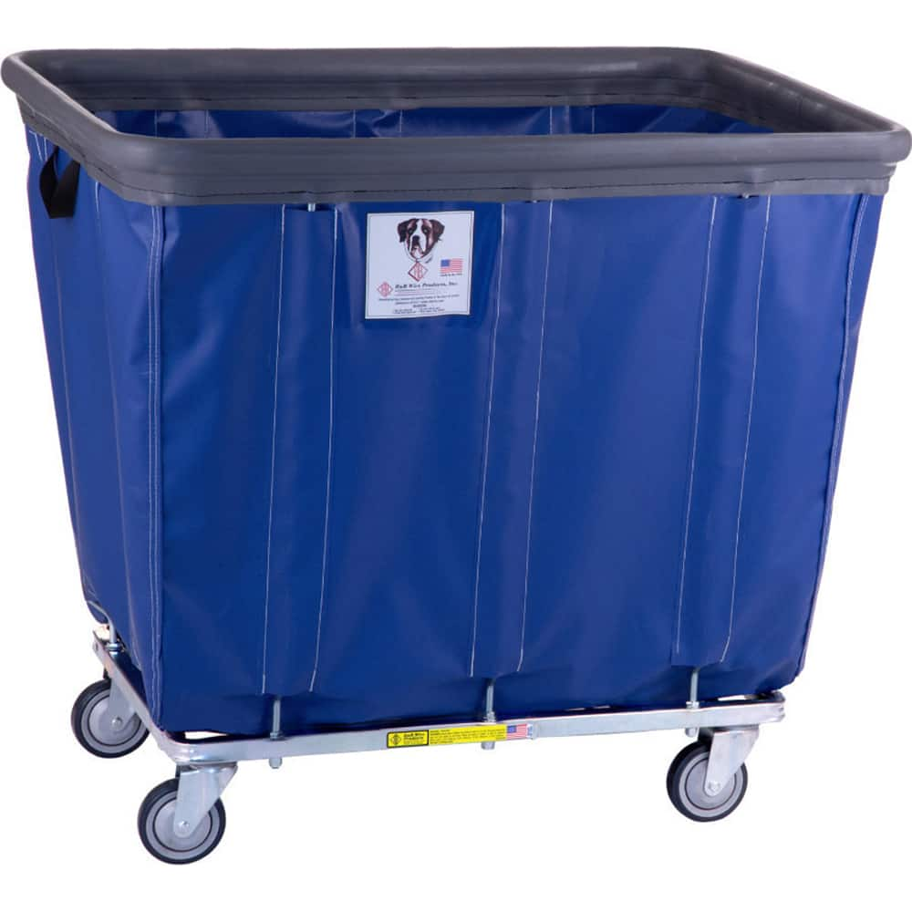 Mobile Hopper: 600 lb Capacity 22-1/2 Wide x 32″ Long x 27″ High, Blue