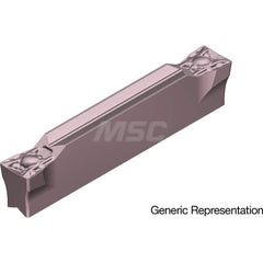 Grooving Insert: GCM8004ML AC530U, Solid Carbide Super ZX Finish, Neutral, 8 mm Cutting Width, 25 mm Max Depth, Series GND