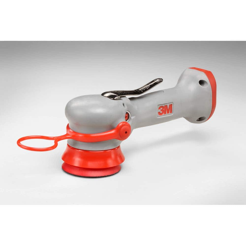 3M - Handheld Buffers & Polishers; Type: Buffer ; Type of Power: Pneumatic ; Speed (RPM): 11000 ; Handle Type: Inline ; Pad Diameter (Inch): 3 ; Reversible: No - Exact Industrial Supply