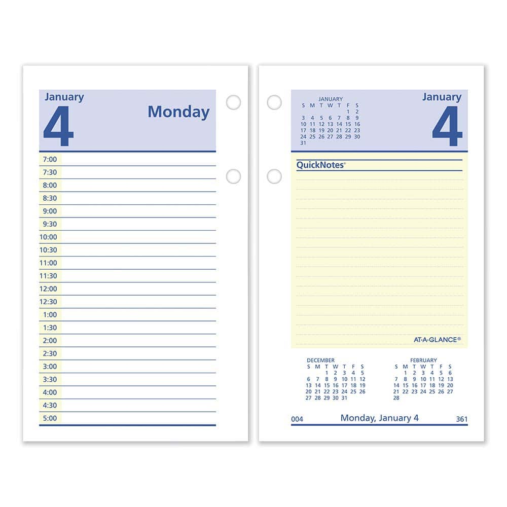 AT-A-GLANCE - Note Pads, Writing Pads & Notebooks Writing Pads & Notebook Type: Desk Calendar Refill Size: 3-1/2 x 6 - USA Tool & Supply