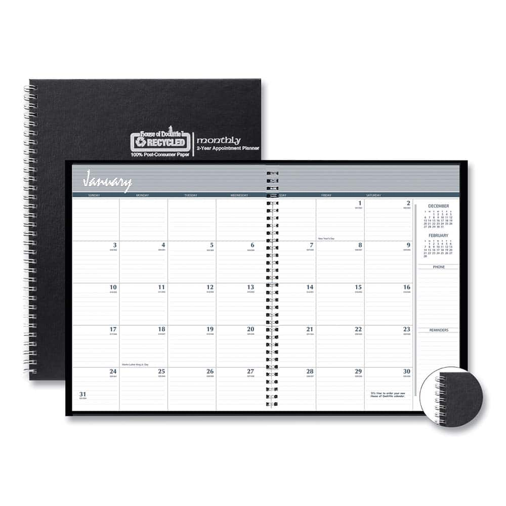 House of Doolittle - Note Pads, Writing Pads & Notebooks Writing Pads & Notebook Type: Appointment Book Size: 8-1/2 X 11 - USA Tool & Supply