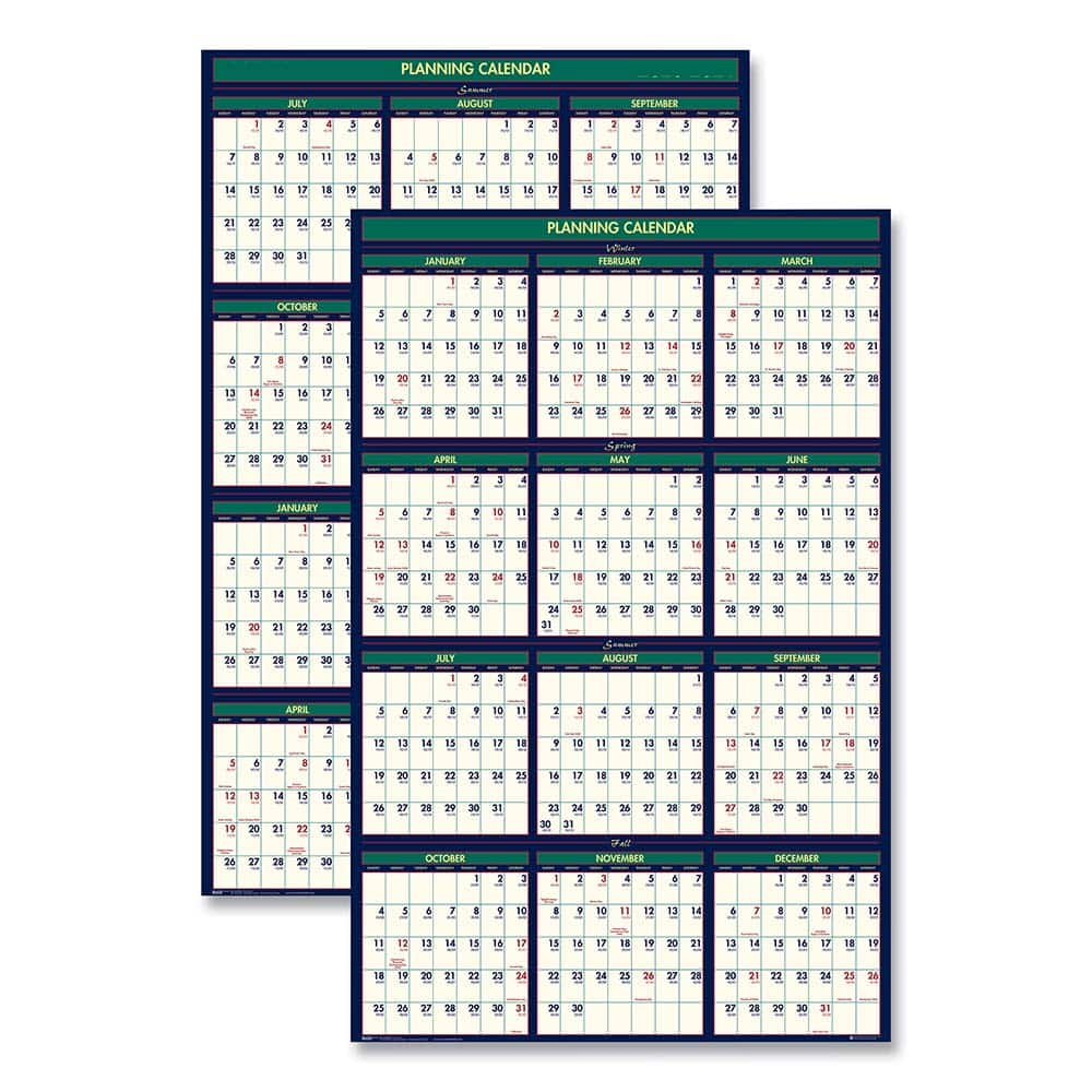 House of Doolittle - Note Pads, Writing Pads & Notebooks Writing Pads & Notebook Type: Wall Calendar Size: 24 x 37 - USA Tool & Supply