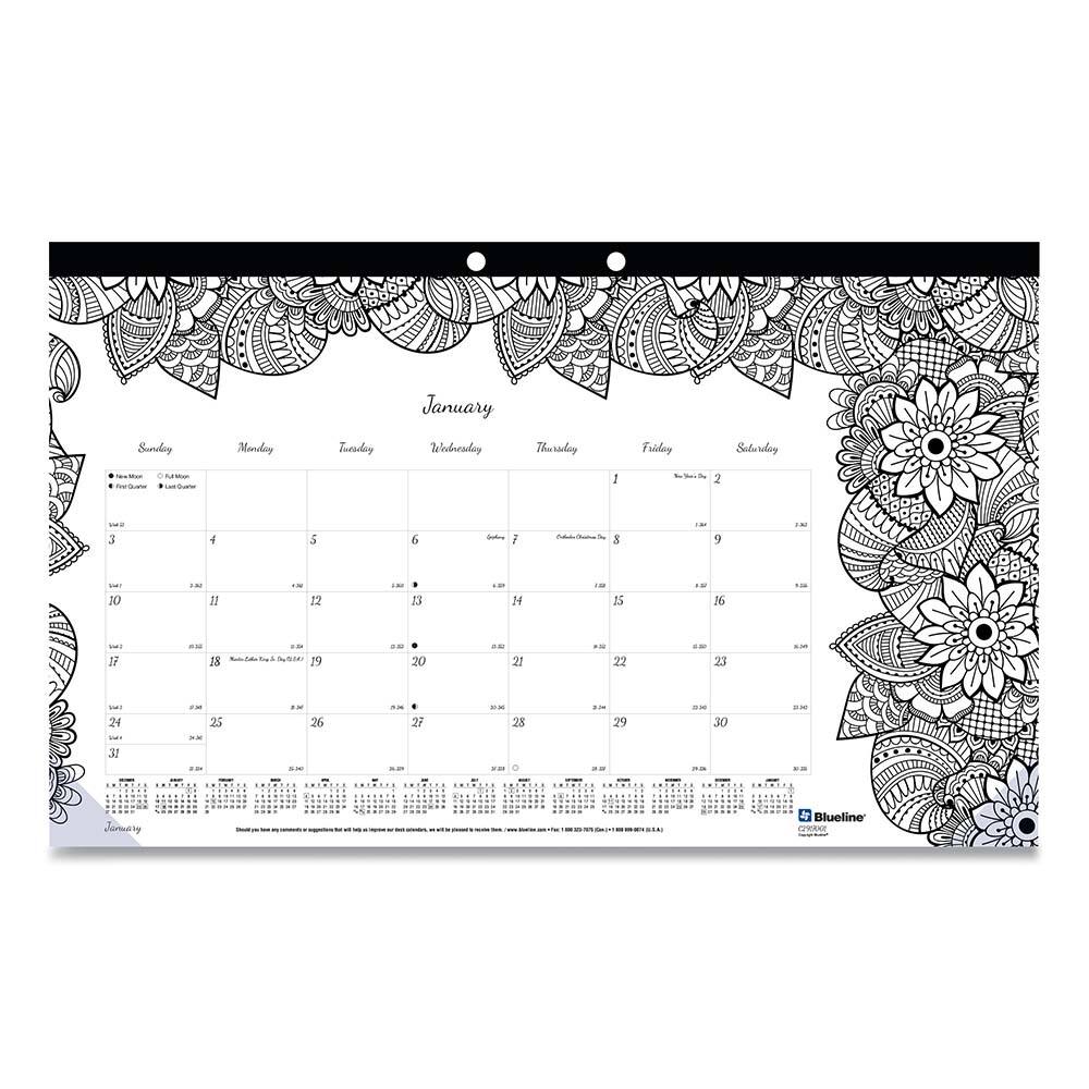 Blueline - Note Pads, Writing Pads & Notebooks Writing Pads & Notebook Type: Desk Pad Size: 17-3/4 x 10-7/8 - USA Tool & Supply