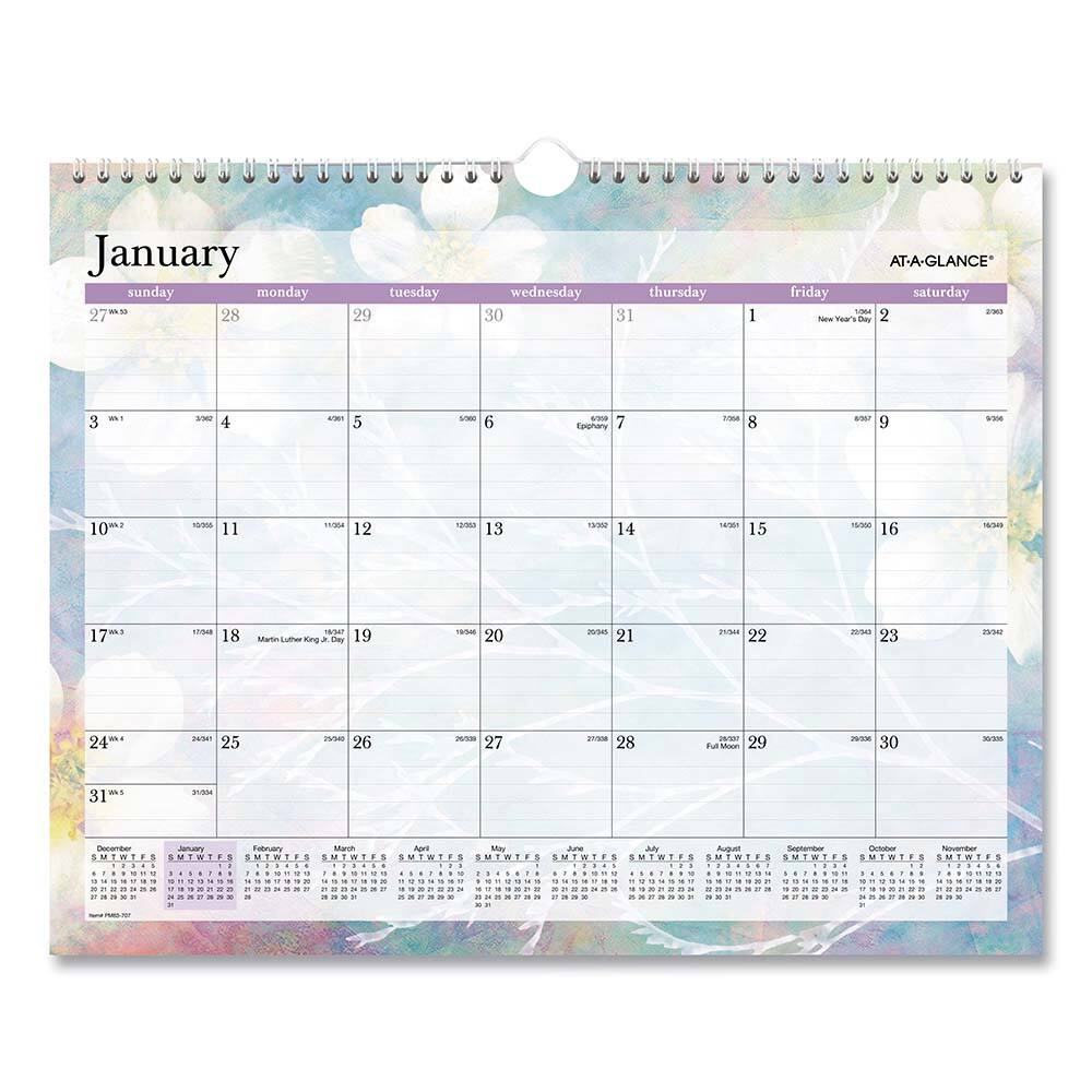 AT-A-GLANCE - Note Pads, Writing Pads & Notebooks Writing Pads & Notebook Type: Wall Calendar Size: 15 x 12 - USA Tool & Supply