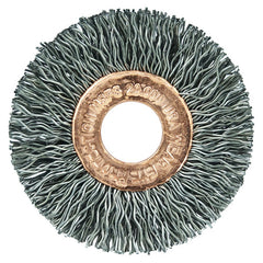 1-1/2″ Small Diameter Crimped Wire Wheel, .008″ Steel Fill, 1/2″ Arbor Hole - USA Tool & Supply