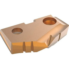 Allied Machine and Engineering - 1-7/32" Diam x 3/16" Thick, Seat Code 2, 132° Included Angle Spade Drill Insert - AM300 Coated, Carbide, Grade K20, Series GEN2 T-A - USA Tool & Supply