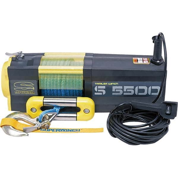 Superwinch - Automotive Winches Type: DC Electric Winch Pull Capacity (Lb.): 5,500 (Pounds) - USA Tool & Supply