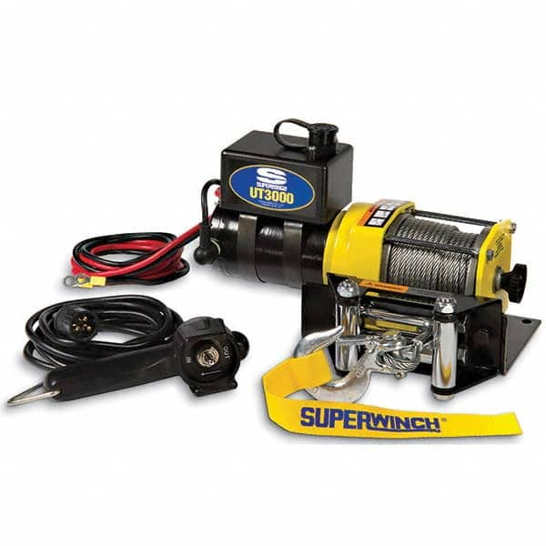 Superwinch - Automotive Winches Type: DC Electric Winch Pull Capacity (Lb.): 3,000 (Pounds) - USA Tool & Supply