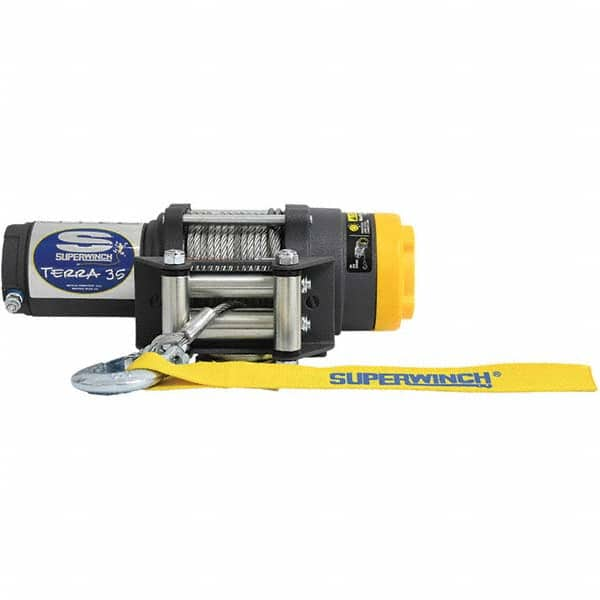 Superwinch - Automotive Winches Type: DC Electric Winch Pull Capacity (Lb.): 3,500 (Pounds) - USA Tool & Supply