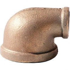 Merit Brass - Brass & Chrome Pipe Fittings Type: Reducing Elbow Fitting Size: 1 x 3/4 - USA Tool & Supply