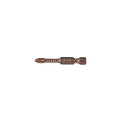 Phillips Screwdriver Bits; Type: Phillips Bit; Point Size: #2; Overall Length Range: 1″ - 2.9″; Impact Rated: Yes; Pozidriv: No; Torsion: Yes; Overall Length (Inch): 2; Number of Pieces: 1; Features: Impact Rated; Tool Type: Power Bit; Type: Phillips Bit;