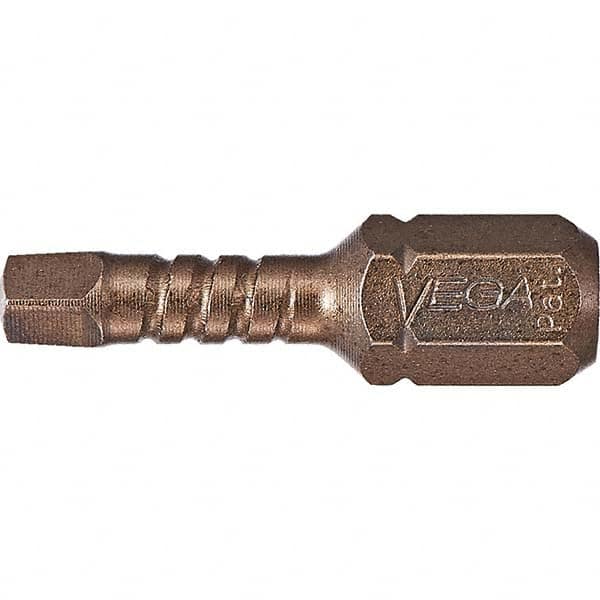 VEGA Industries - 3" Square 1" OAL S2 Steel Impact Rated Square Bit - USA Tool & Supply