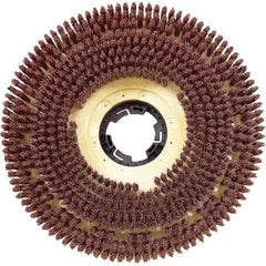 Floor Pads, Bonnets & Screens; Type: Polishing/Light Scrubbing Brush; Pad Diameter: 18 in; Pad Color: Maroon; Grit Grade: Fine; Machine Size (Inch): 18; Trim Length (Inch): 1-1/2; Included Accessories: Clutch Plate; Applications: Light Scrubbing and Polis