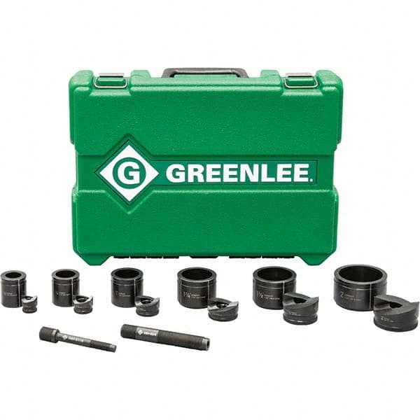 Greenlee - Punch & Driver Kits Tool Type: Knockout Set Punch Shape: Round - USA Tool & Supply