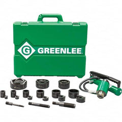 Greenlee - Punch & Driver Kits Tool Type: Knockout Set Punch Shape: Round - USA Tool & Supply