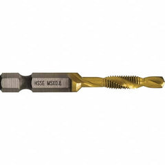 Greenlee - Combination Drill & Tap Sets Minimum Thread Size (mm): M5x0.80 Maximum Thread Size (mm): M5x0.80 - USA Tool & Supply