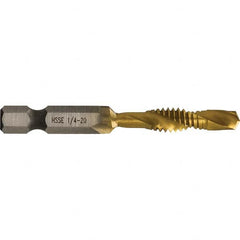 Greenlee - Combination Drill & Tap Sets Minimum Thread Size (Inch): 1/4-20 Maximum Thread Size (mm): M6x1.00 - USA Tool & Supply