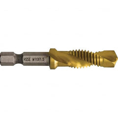 Greenlee - Combination Drill & Tap Sets Minimum Thread Size (mm): M10x1.50 Maximum Thread Size (mm): M10x1.50 - USA Tool & Supply