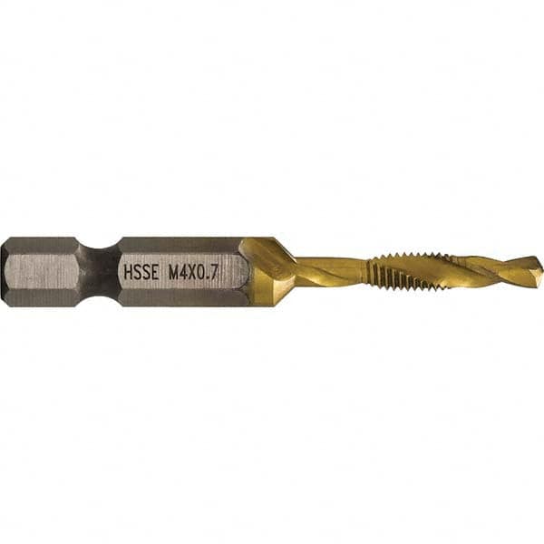 Greenlee - Combination Drill & Tap Sets Minimum Thread Size (mm): M4x0.70 Maximum Thread Size (mm): M4x0.70 - USA Tool & Supply