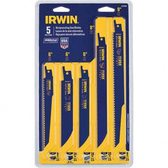 Irwin - Reciprocating Saw Blade Sets Blade Material: Bi-Metal Minimum Blade Length (Inch): 6 - USA Tool & Supply