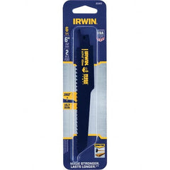 Irwin - Reciprocating Saw Blades Blade Material: Bi-Metal Blade Length (Inch): 6 - USA Tool & Supply