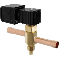 Parker - 1/2" Port Brass Solenoid Solenoid Valve - USA Tool & Supply