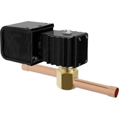 Parker - 1/4" Port Brass Solenoid Solenoid Valve - USA Tool & Supply