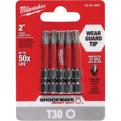 Milwaukee Tool - 1/4" Hex T30 Torx Impact Ready Bit - USA Tool & Supply