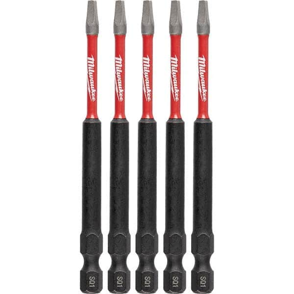 Milwaukee Tool - 1/4" Hex #1 Square Impact Ready Bit - USA Tool & Supply