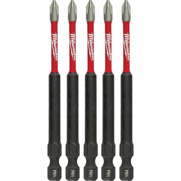 Milwaukee Tool - 1/4" Hex #1 Phillips Impact Ready Bit - USA Tool & Supply