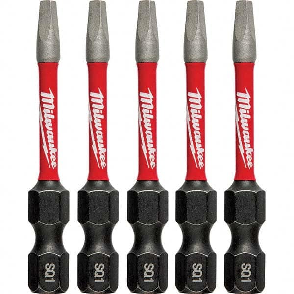 Milwaukee Tool - 1/4" Hex #1 Square Impact Ready Bit - USA Tool & Supply