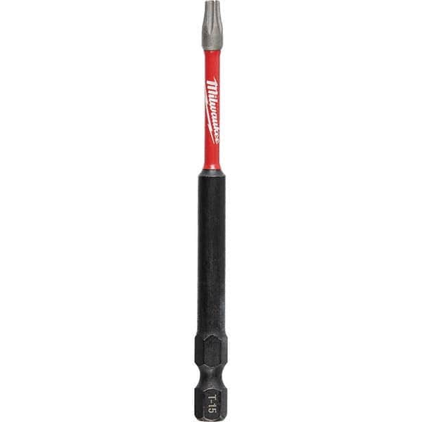 Milwaukee Tool - 1/4" Hex T15 Torx Impact Ready Bit - USA Tool & Supply