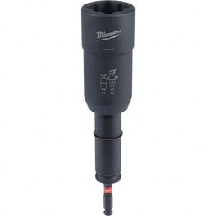 Milwaukee Tool - 7/16" Hex 1/2" Lineman's Utility Socket for Standard Hex/Socket Screws - USA Tool & Supply