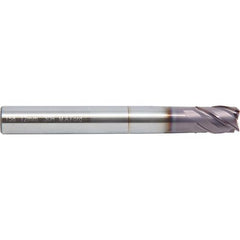 12 mm Dia. × 12 mm Shank × 18 mm DOC × 140 mm OAL, Carbide, ALtima® 52, 4 Flute, Straight, Corner Radius, Solid End Mill - Exact Industrial Supply