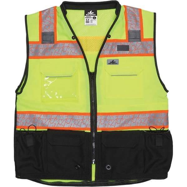 MCR Safety - High Visibility Vests Vest Style: Surveyor's Vest Type: Hi Visibility - USA Tool & Supply