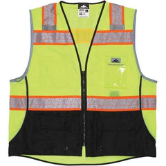 MCR Safety - High Visibility Vests Vest Style: Surveyor's Vest Type: Hi Visibility - USA Tool & Supply