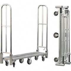 New Age Industrial - 1,500 Lb Capacity Aluminum Folding Utility Cart - USA Tool & Supply