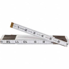 Keson - Folding Rules Overall Length (Feet): 6.00 Graduation (Inch): 1/16 - USA Tool & Supply