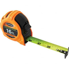 Keson - 16' x 1" Hi-Vis Yellow/White Blade Tape Measure - USA Tool & Supply