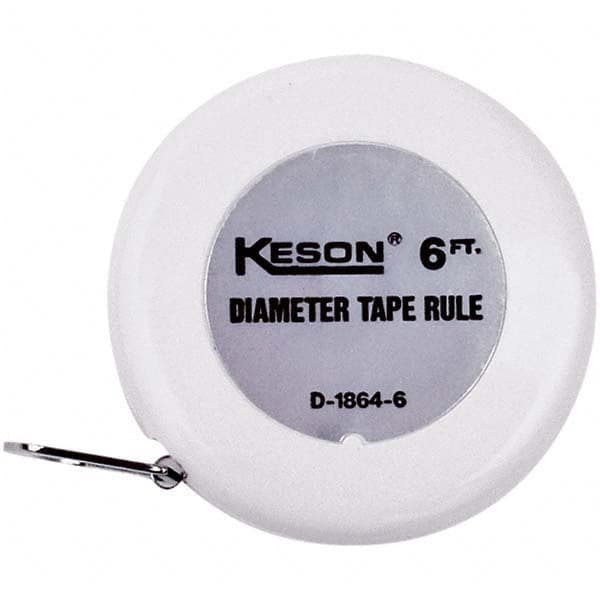 Keson - Diameter Tape Measures Minimum Measurement (Inch): 1/2 Minimum Measurement (Decimal Inch): 0.0010 - USA Tool & Supply