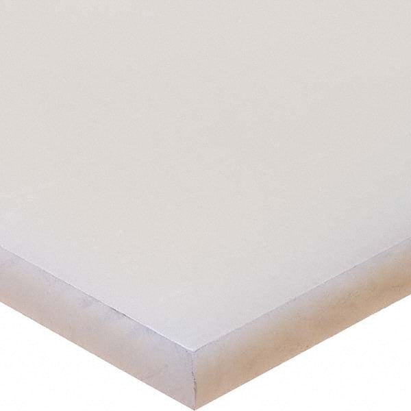 USA Sealing - 4' x 6" x 1-1/2" Semi-Clear White Polypropylene Rectangular Bar - USA Tool & Supply
