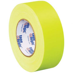 Tape Logic - Pack of (3) 50 Yd Rolls 2" x 11 mil Fluorescent Yellow Rubber Gaffers Tape - USA Tool & Supply