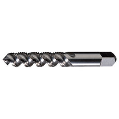 ‎#8-32 UNC 3 Flute H3 HSS High Helix Plug Chamfer General Purpose High-Spiral Tap- Bright - Exact Industrial Supply