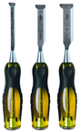 STANLEY® FATMAX® 3 Piece Short Blade Wood Chisel Set - USA Tool & Supply
