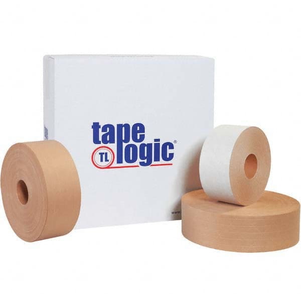 Tape Logic - Pack of (10) 450' Rolls 3" White Water Activated Adhesive Packaging Tape - USA Tool & Supply