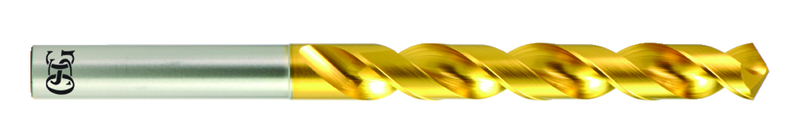 12mm HSSE High Performance EX-SUS-GOLD Jobber Drill-TiN - USA Tool & Supply