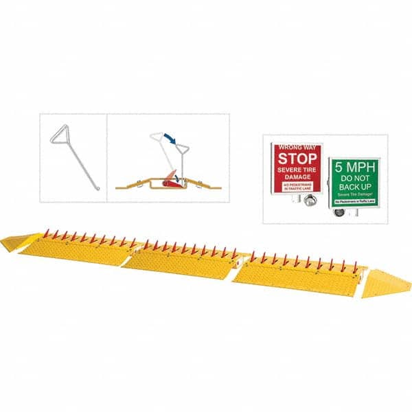 TAPCO - Speed Bumps, Parking Curbs & Accessories Type: Traffic Spikes Length (Inch): 31 - USA Tool & Supply