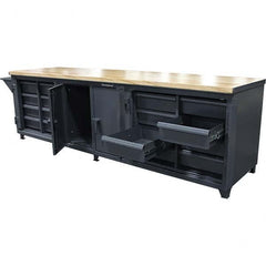 Strong Hold - Stationary Workstations Type: Workbench Cabinet Load Capacity (Lb.): 6,000 - USA Tool & Supply