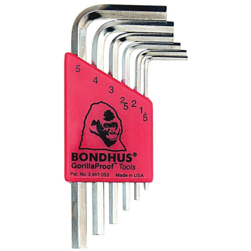 9PC HEX END L-WRENCH SET BRITEGUARD - USA Tool & Supply